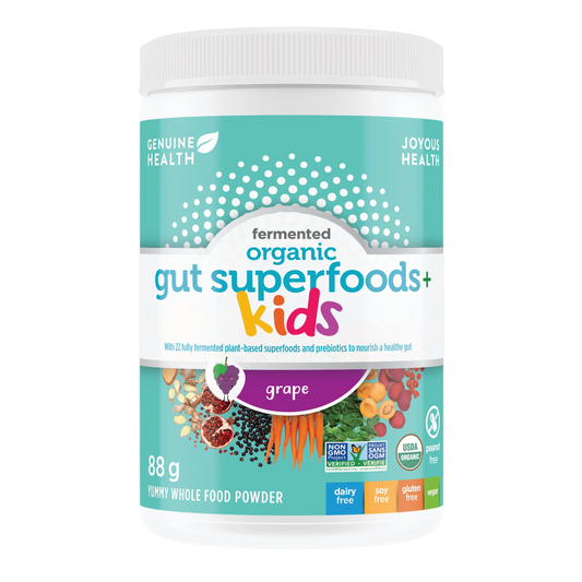 kids | fermented organic gut superfoods+ powder | grape