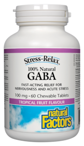 100% Natural GABA 100 mg, Tropical Fruit Flavour