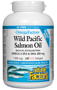 Wild Pacific Salmon Oil 1000 mg · RICH IN ASTAXANTHIN