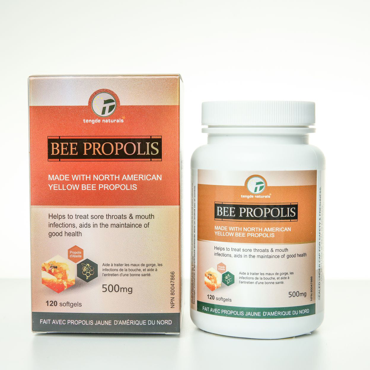 BERRYFIRST Bee Propolis Double Potency Small 500mg 120 softgels