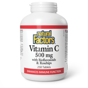 Vitamin C 500 mg · Plus Bioflavonoids & Rosehips