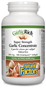 GarlicRich® 500 mg · Super Strength Garlic Concentrate