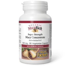 Organic MacaRich® 500 mg · Super Strength Maca Concentrate