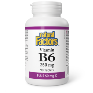 Vitamin B6 250 mg · Plus 50 mg C