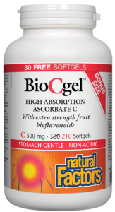 BioCgel® 500 mg · High Absorption Ascorbate C